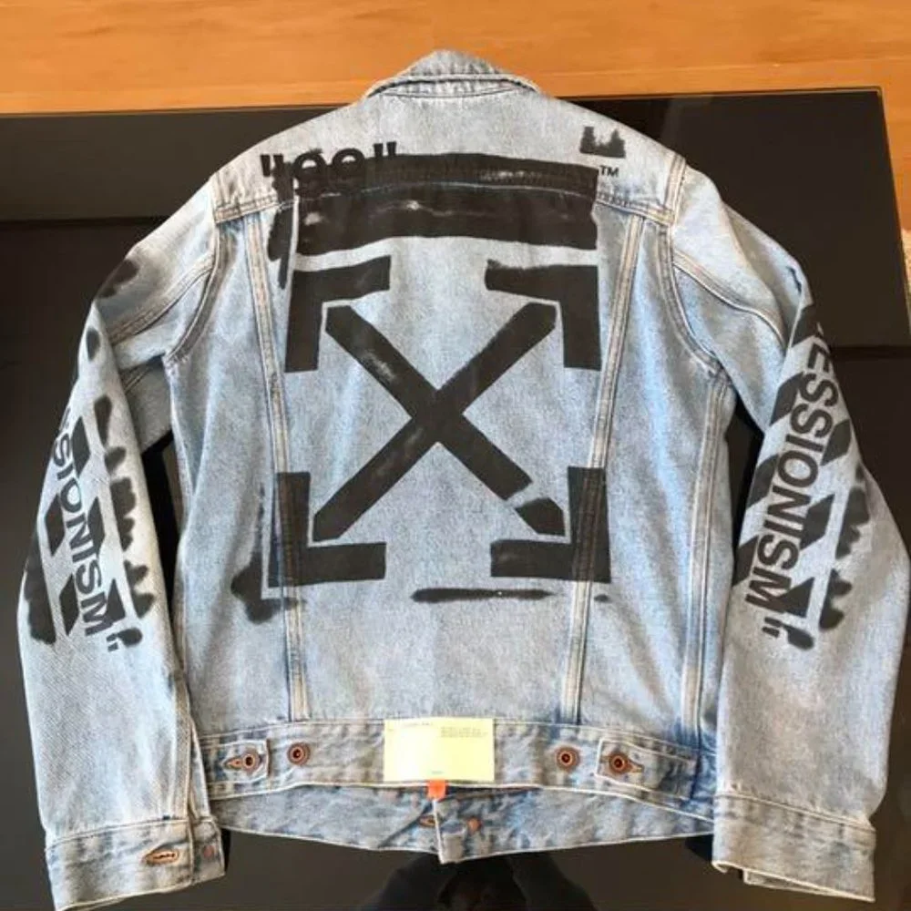 Off-White | Jackets & Coats | Offwhite Denim Jacket | Poshmark